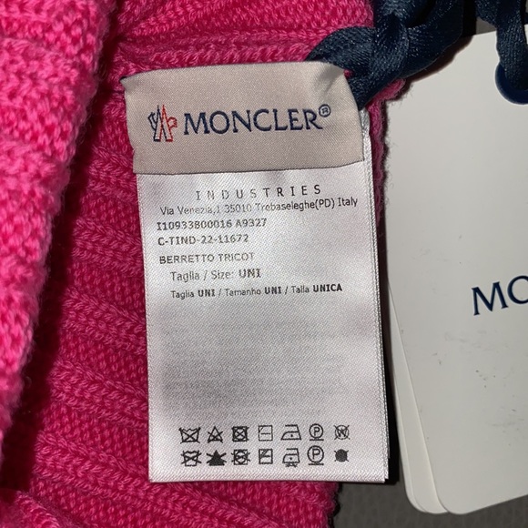 NEW Auth MONCLER beanie/scull HAT virgin wool; Unisex; ONE SZ FITS ALL - Picture 12 of 16